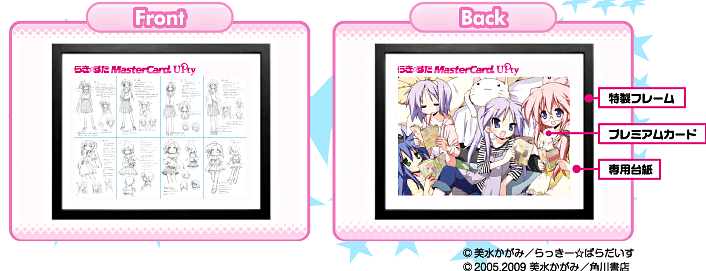 らき☆すたオリジナルプレミアムカード専用台紙