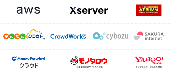 対象サービス一覧