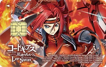 DMM JCBカード コードギアス 反逆のルルーシュ カレン(紅蓮舞う)
